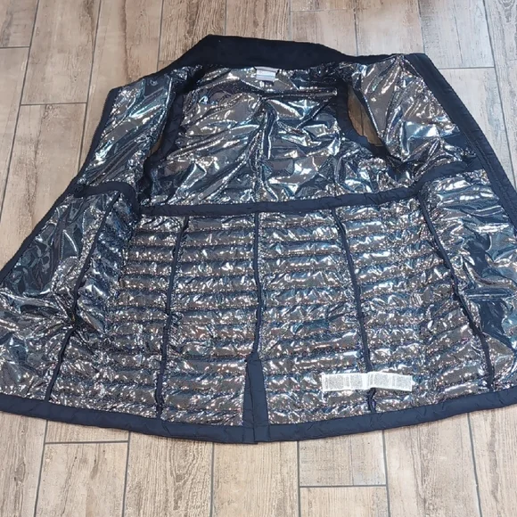 NEW with Tags Columbia Women's Navy White Out Quilted Long Vest Puffer Dress - Picture 7 of 9